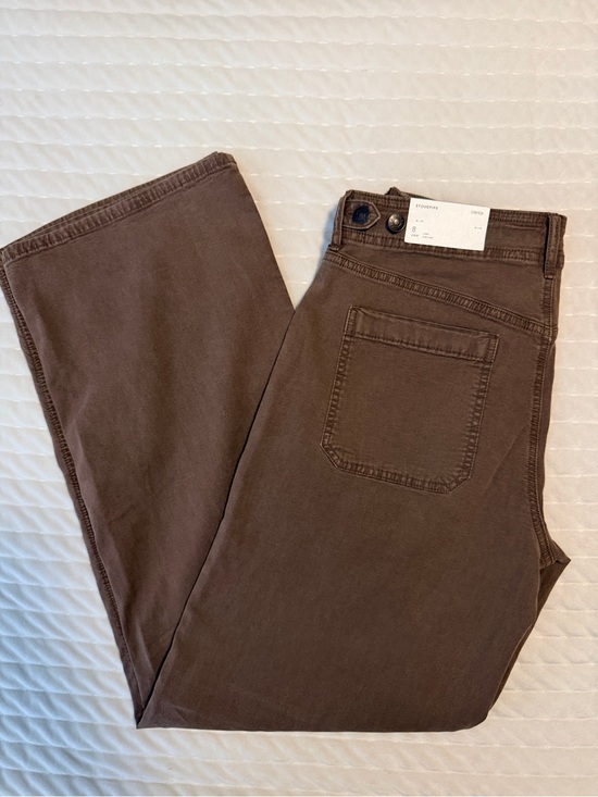 American Eagle Outfitters Denim - NWT AE Stretch High Waisted Utility Stovepipe Brown Jeans Pants 8L 29W